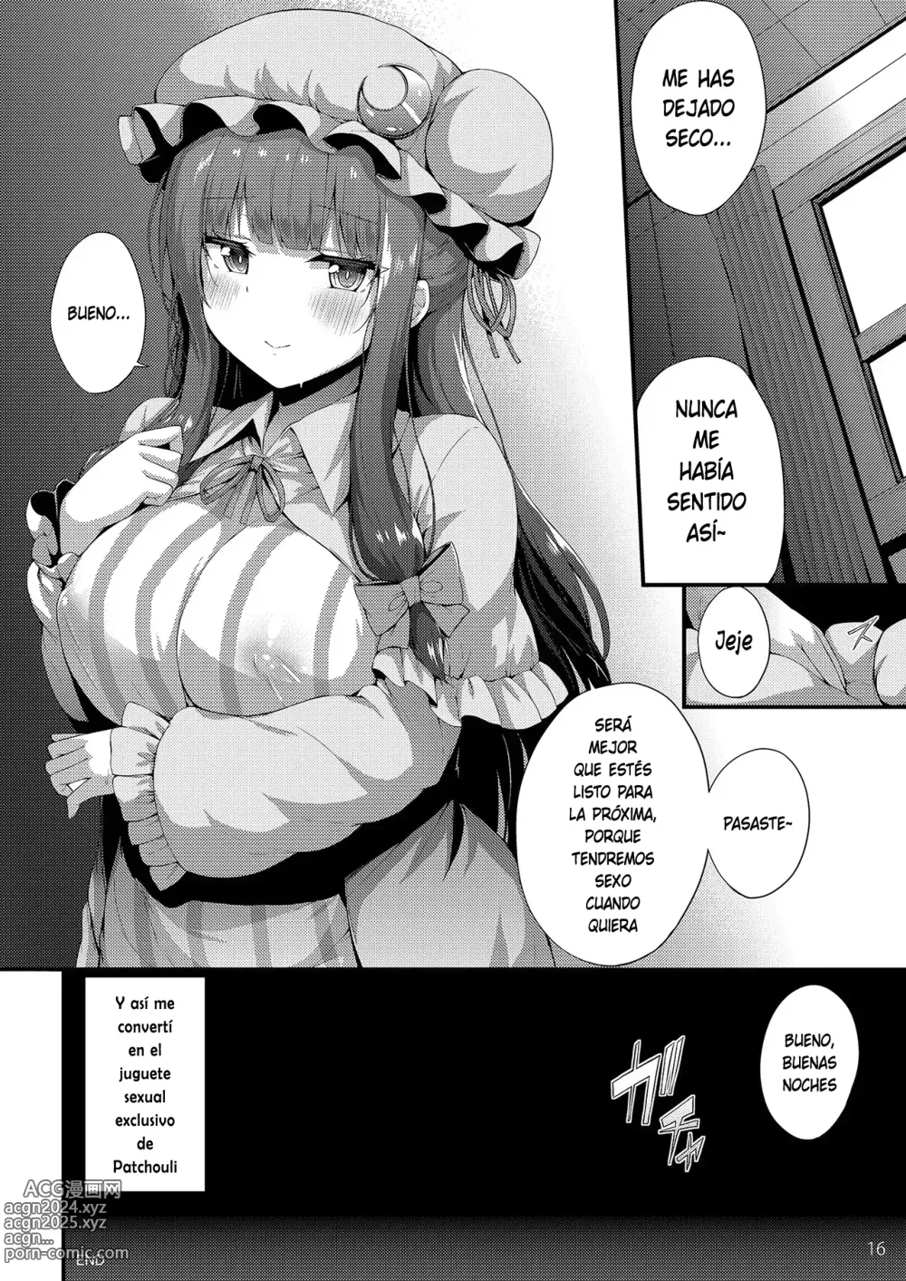 Page 15 of doujinshi La insatisfacción de Patchouli