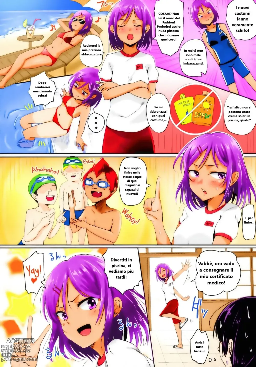 Page 3 of doujinshi Lezione di nuoto nuda!! (decensored)