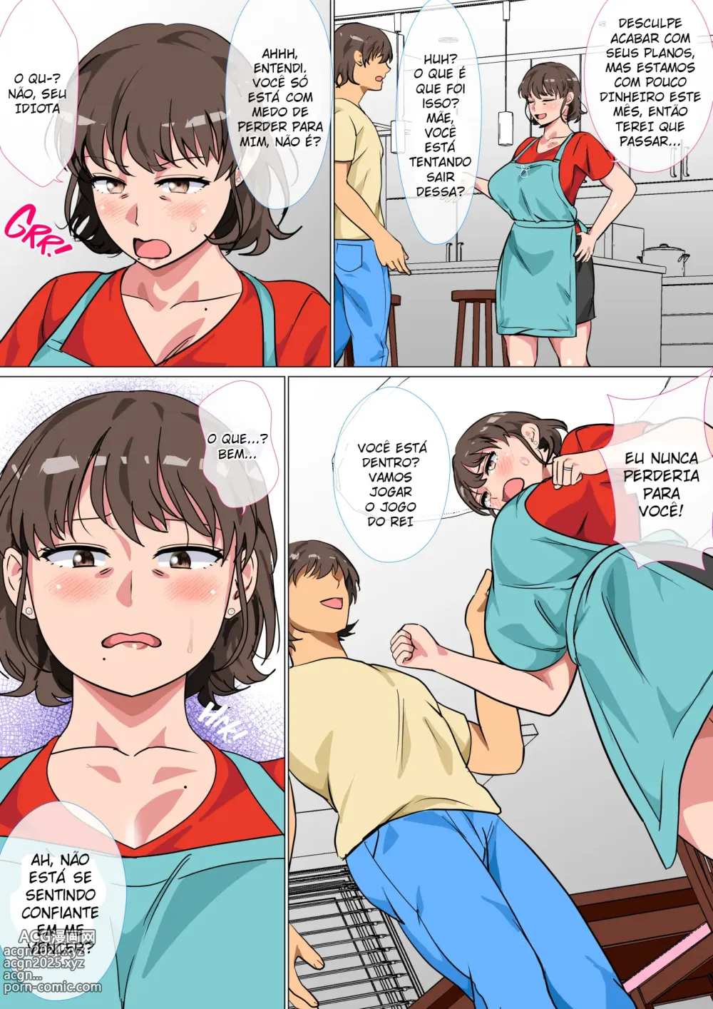 Page 6 of doujinshi Eu ordenei que minha mãe fizesse sexo comigo no jogo do King