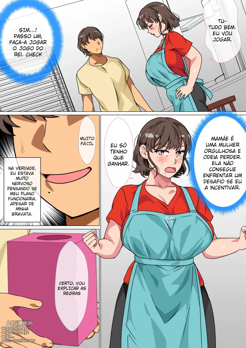 Page 7 of doujinshi Eu ordenei que minha mãe fizesse sexo comigo no jogo do King