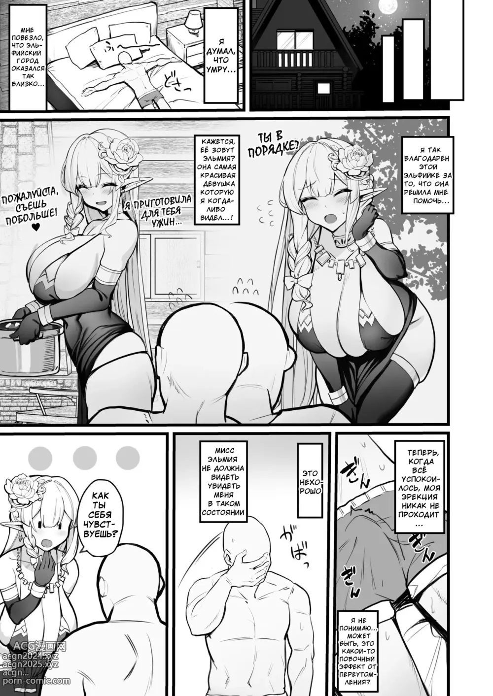 Page 8 of doujinshi Манга о эльфийке-домохозяйке