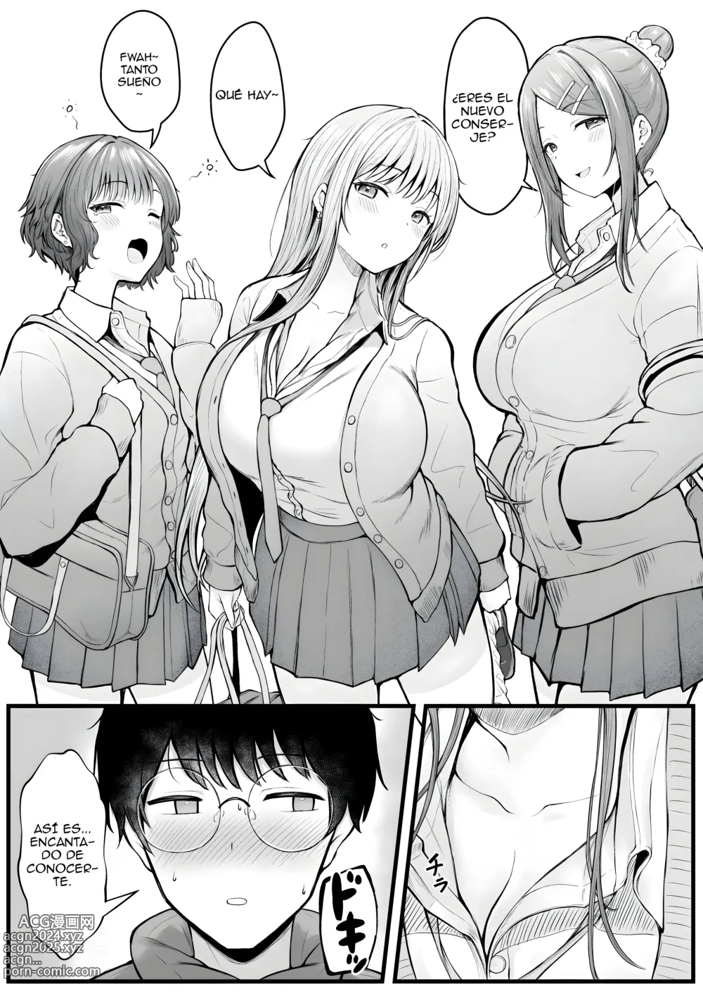 Page 4 of doujinshi Influenciado por las Gals del dormitorio de chicas que administro Parte 1 y 2