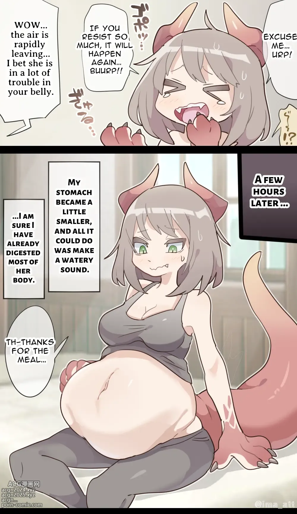 Page 7 of doujinshi Dragon Woman SAME SIZE VORE