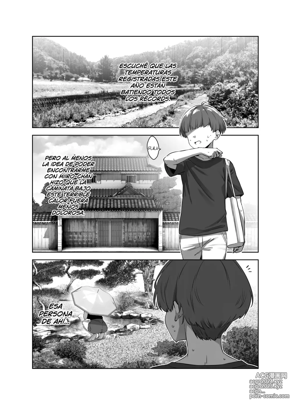 Page 3 of doujinshi Natsu to Inaka to Yuuwakushitekuru Dekkai Oshiego 02