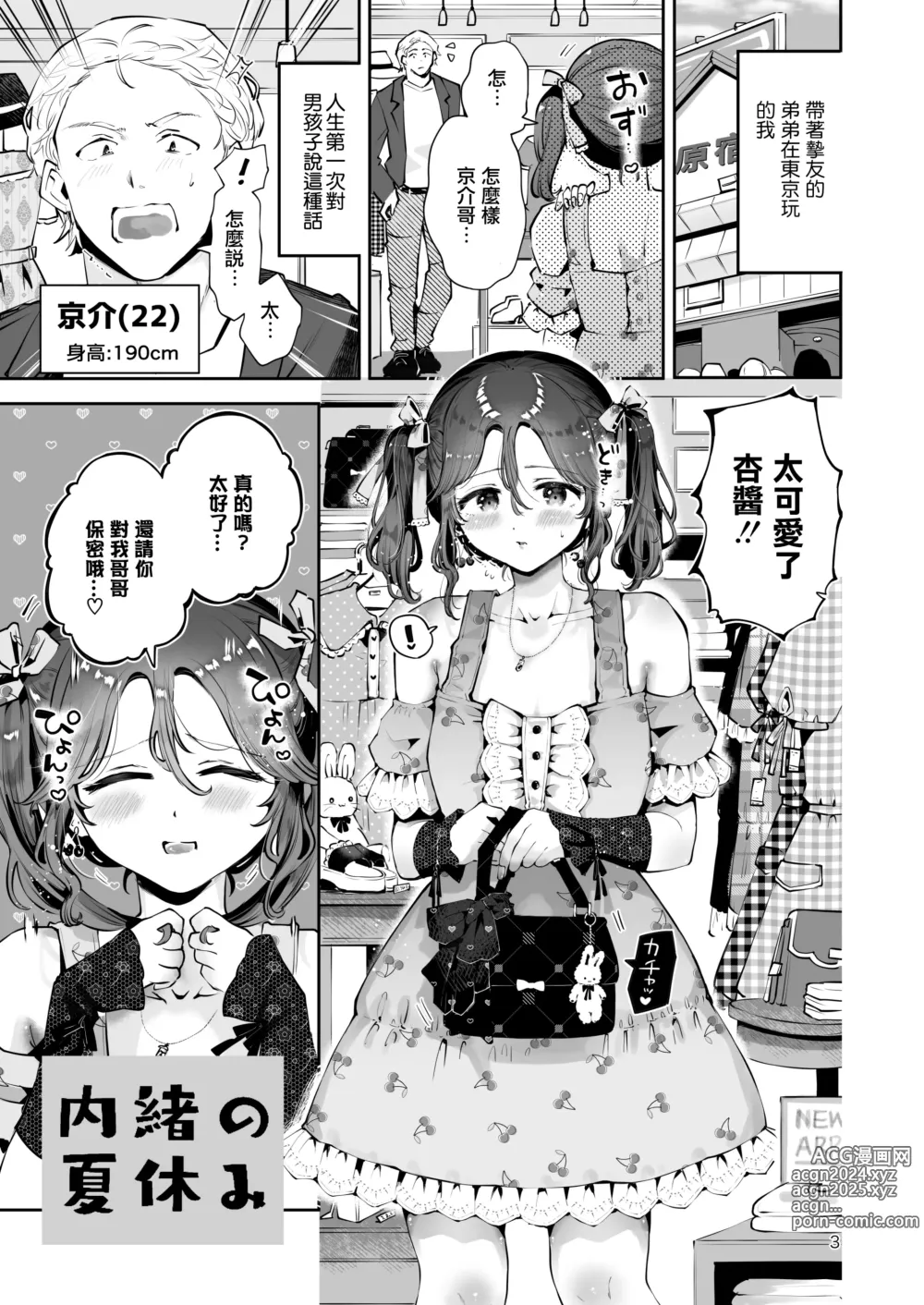 Page 2 of doujinshi Naisho no Natsuyasumi