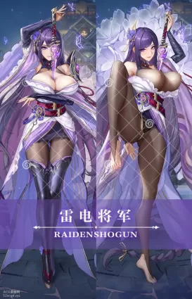 raiden shogun(雷電将軍)|genshin impact(原神)|tsuki no i-min(月の居民丿)