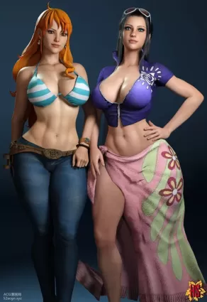 nami(ナミ（ワンピース）) nico robin(ニコ・ロビン)|one piece(ワンピース) deviantart(デヴィアントアート) one piece: two years later(ワンピース：2年後)|