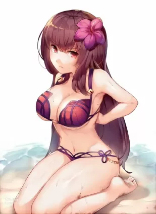 fate (series), fate/grand order, scathach (fate), scathach (swimsuit assassin),
