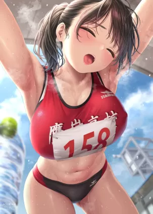 original porn pictures by kase daiki about 1girl(女性一人) navel(おへそ) sportswear(スポーツウェア)
