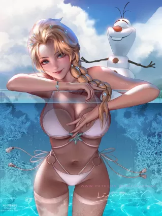 frozen elsa,olaf hentai pictures by liang xing about braid(三つ編み) jewelry(宝飾) high_resolution(高解像度)