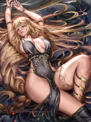 elden ring queen marika the eternal hentai pictures by liang xing about liang_xing(梁星) breasts(乳) yellow_eyes(黄色目)