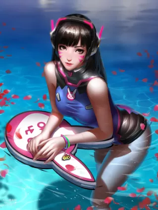 overwatch d.va hentai pictures by liang xing about overwatch(オーバーウォッチ) clothing(衣類) wet(濡れている)