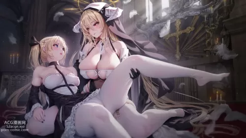 azur lane,dead or alive,dead or alive xtreme marie rose,implacable doujin pictures by rhasta about dead_or_alive(デッドオアアライブ) between_breasts(乳の間に) x_hair_ornament(x型の髪飾り)
