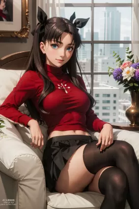 AI created fate,fate/stay night tohsaka rin doujin pictures by maxartison about fate%2Fstay_night(Ｆａｔｅ/ｓｔａｙ　ｎｉｇｈｔ) curtains(カーテン)