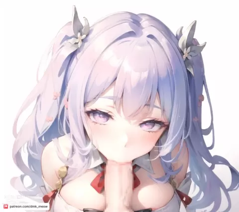AI generated azur lane plymouth porn pictures by dmk meow about bare_shoulders(肩出し) white_flower(白い花)