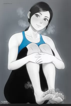 AI created super smash bros.,super smash bros. ultimate,wii fit trainer,wii fit trainer hentai pictures by acl noraai about smile(笑顔) solo(一人)