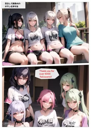 AI created original hentai pictures about crop_top(クロップトップ) shirt(シャツ)