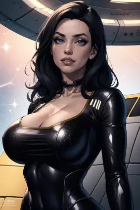 AI created mass effect miranda lawson hentai pictures by iknowkungfu42 about collar(首輪) nipples(乳首)