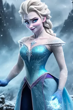AI generated frozen elsa hentai pictures about frozen_%28disney%29(アナと雪の女王) female(女性)