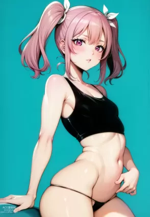 AI generated original hentai pictures by eyeai about breasts(乳) no_bra(ノーブラ)