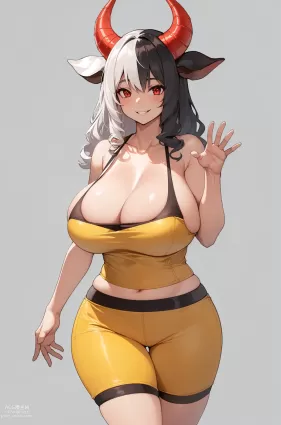 AI created touhou project ushizaki urumi doujin pictures about animal_ears(獣耳) female(女性)