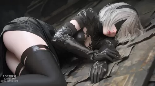 AI generated nier,nier: automata yorha no.2 type b hentai pictures about erect_nipples(勃起乳首) erect_nipples_under_clothes(服の下から主張する乳首)