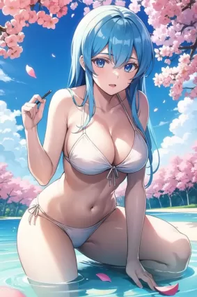 AI created akame ga kill! esdeath hentai pictures about blush(赤面) female(女性)