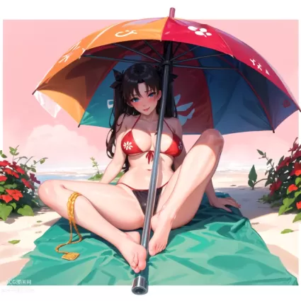 AI generated fate,fate/stay night tohsaka rin porn pictures about tohsaka_rin(遠坂凛) barefoot(裸足)