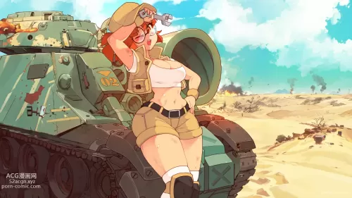 AI created metal slug fio germi hentai pictures by rtil about one_arm_up(片腕を上げた) over-kneehighs(オーバーニー)