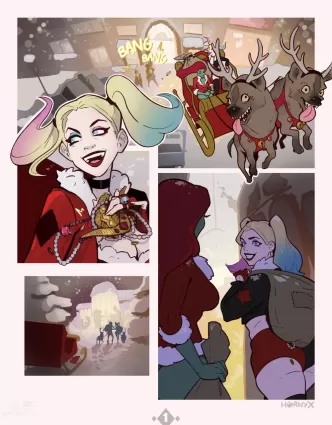Harley & Ivy's Christmas Kiss - Chapter 1 (Batman)