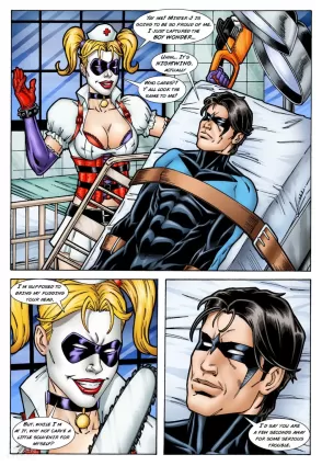  Batman and Nightwing discipline Harley Quinn  - Chapter 1 (Batman)