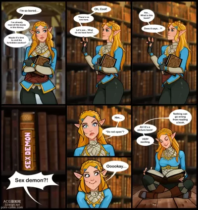 Zelda in a library  - Chapter 1 (The Legend of Zelda)