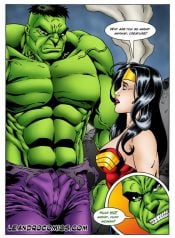 Wonder Woman versus the Incredibly Horny Hulk! (Marvel vs DC)